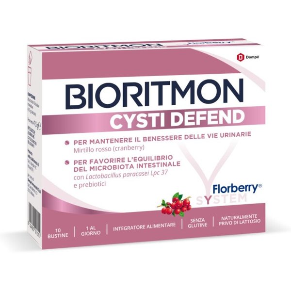 Dompé Bioritmon - Cysti Defend Integratore Benessere Urinario, 10 Bustine-image
