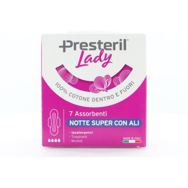 Lady Presteril Assorbenti Notte Super Con Ali, 7 Assorbenti-image