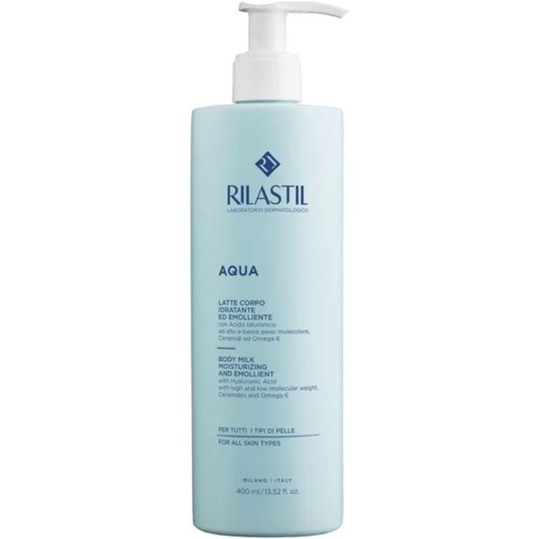 Rilastil Aqua - Latte Corpo Idratante Ed Emolliente, 400Ml-image