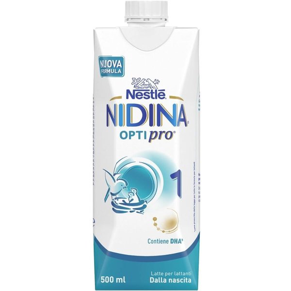 Nestlé Nidina Optipro - Latte Liquido 1 Latte Per Lattanti Dalla Nascita, 500Ml-image