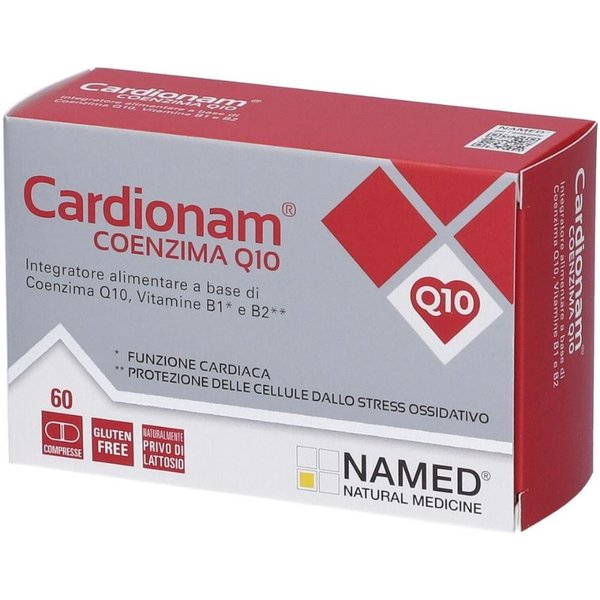 Named Cardionam - Coenzima Q10 Integratore Alimentare Funzione Cardiaca, 60 Capsule-image