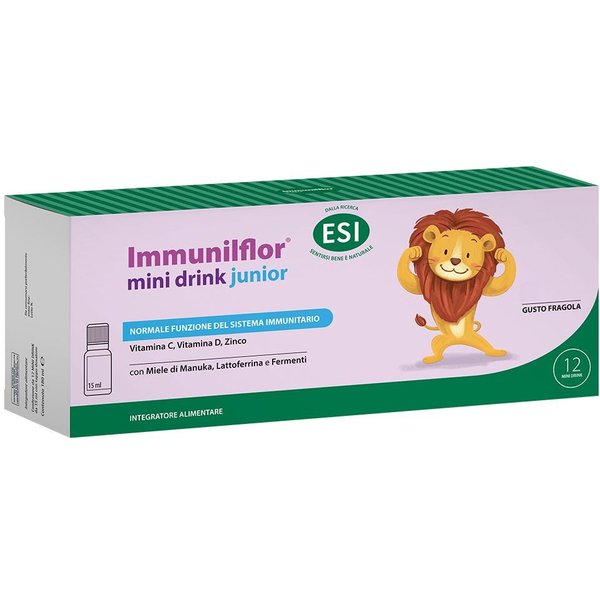 Esi Immunilflor - Junior Integratore Alimentare Sistema Immunitario, 10 Mini Drink-image