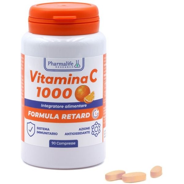 Pharmalife Research Vitamina C 1000 Formula Retard Integratore Alimentare, 90 Compresse-image