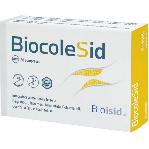 Bioisid Biocolesdi Integratore Alimentare Colesterolo E Glicemia, 30 Compresse-image