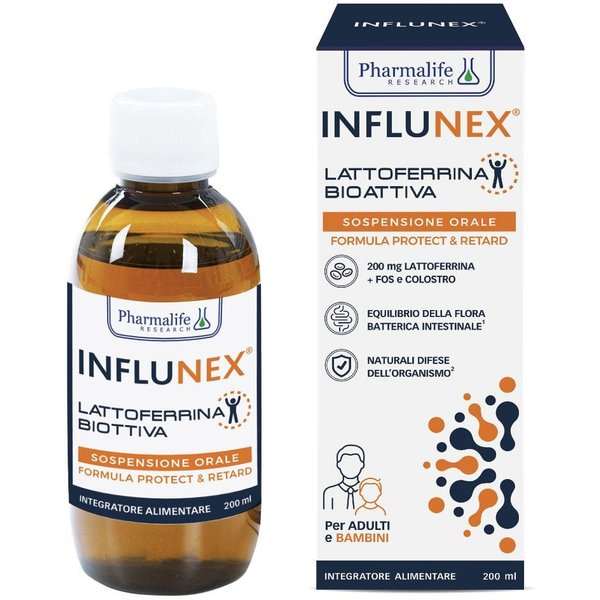Pharmalife Research Influnex - Lattoferrina Bioattiva Sospensione Orale, 200Ml-image