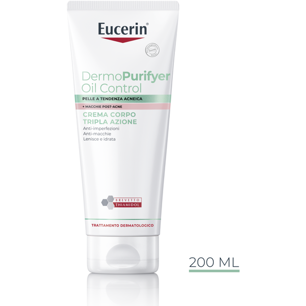 Eucerin Dermopurifyer Oil Control - Crema Corpo Tripla Azione, 200Ml-image