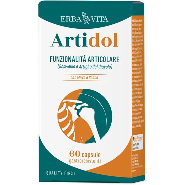 Erba Vita Artidol Integratore Alimentare Funzionalità Articolare, 60 Capsule-image