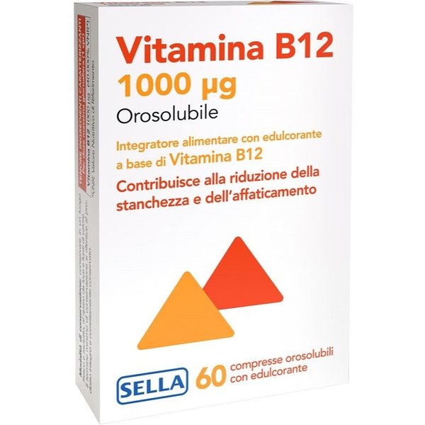 Sella Vitamina B12 Integratore Alimentare Orosolubile, 60 Compresse-image