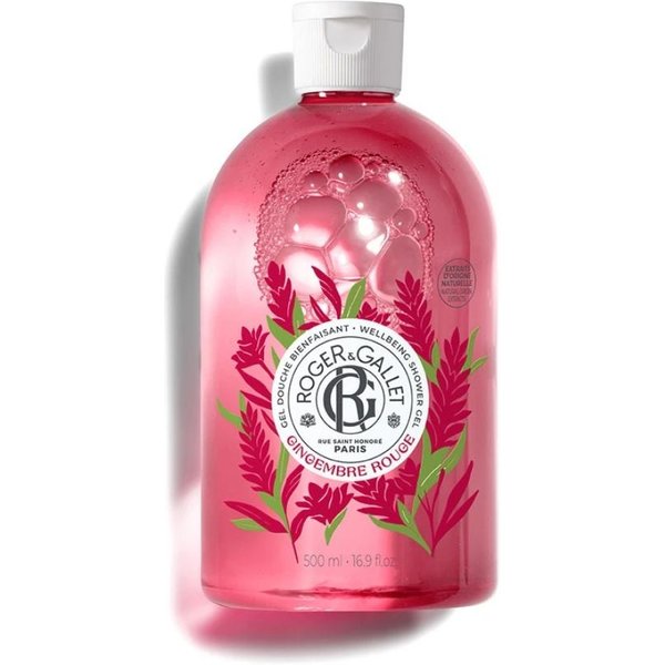 Roger&Gallet Gingembre Rouge - Gel Doccia Di Benessere Bacche Rosa Zenzero Benzoino, 500Ml-image