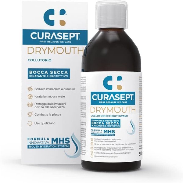 Curasept Drymouth - Collutorio Idratante E Protettivo Per Bocca Secca, 500Ml-image