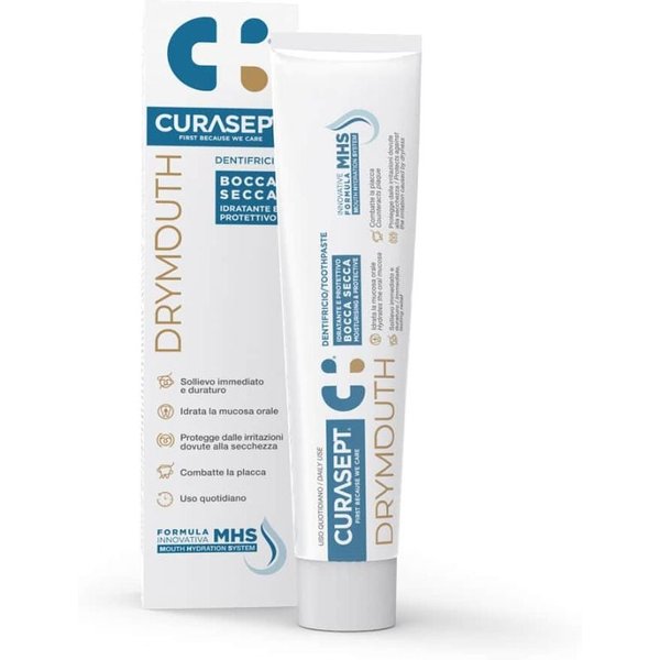 Curasept Drymouth - Dentifricio Idratante E Protettivo Bocca Secca, 75Ml-image