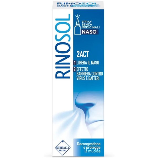 Rinosol 2Act Spray Nasale Decongestionante E Protettivo Della Mucosa, 15Ml-image