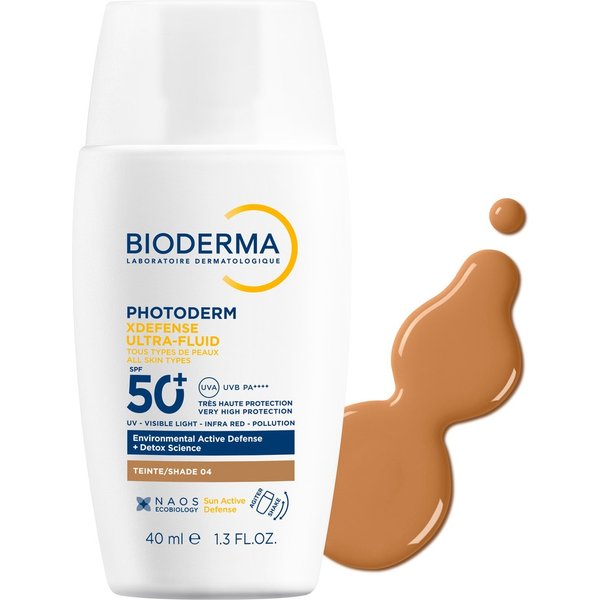 Bioderma Photoderm - Xdefense Ultra-Fluid SPF50+ Tinta 04 Protezione Solare Colorata, 40Ml-image