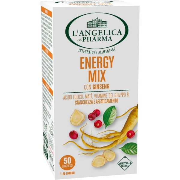 L'angelica Energy Mix Con Ginseng Integratore Alimentare, 50 Compresse-image