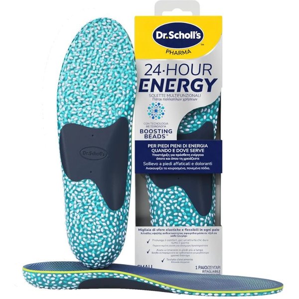 Scholl 24-Hour Energy - Solette In Memory Foam Taglia S, 1 Paio-image