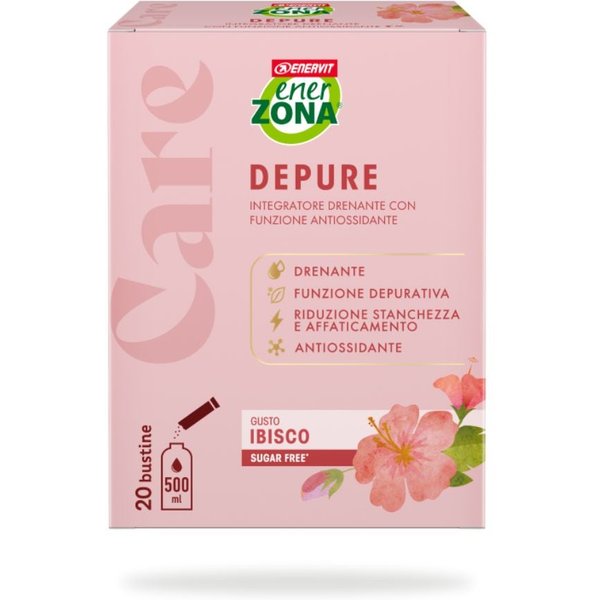 Enerzona Care - Depure Integratore Drenante Antiossidante Gusto Ibisco, 20 Bustine-image