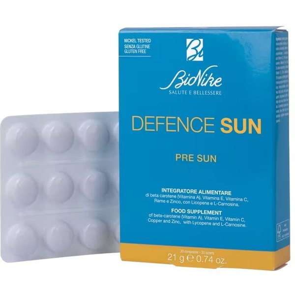 BioNike Defence Sun - Pre Sun Integratore Alimentare, 30 Compresse-image