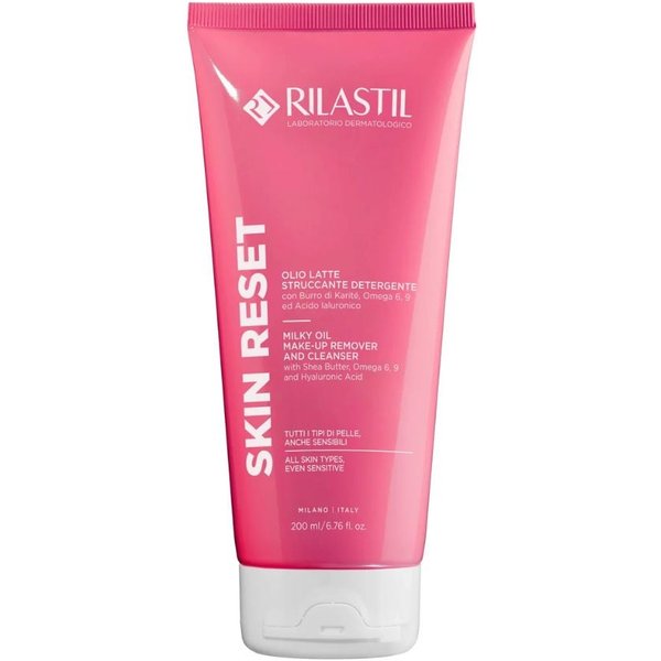Rilastil Skin Reset - Olio-Latte Struccante E Detergente Per Il Viso, 200 Ml-image