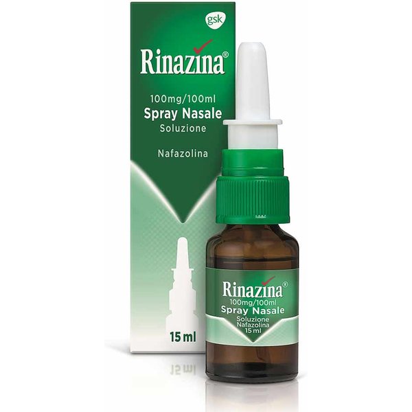 Rinazina Spray Nasale Decongestionante Nafazolina Lavaggio Nasale Rinite Faringite Sinusite, 15Ml-image