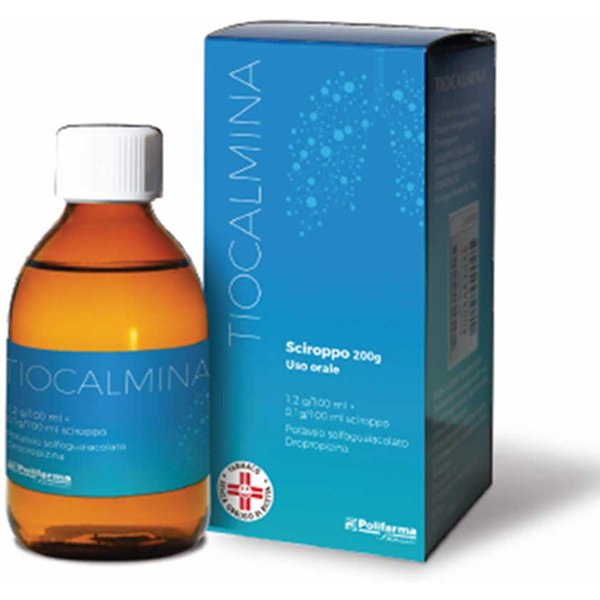 Tiocalmina 1,2 G/100 Ml + 0,1 G/100 Ml Sciroppo Flacone 200 G-image