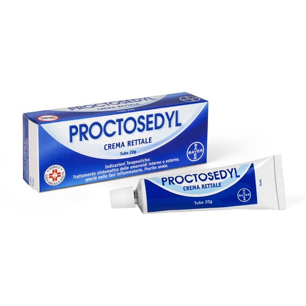 Bayer Proctosedyl Crema Rettale Trattamento Sintomatico Emorroidi Prurito Anale Con Idrocortisone, Tubo 20Gr-image