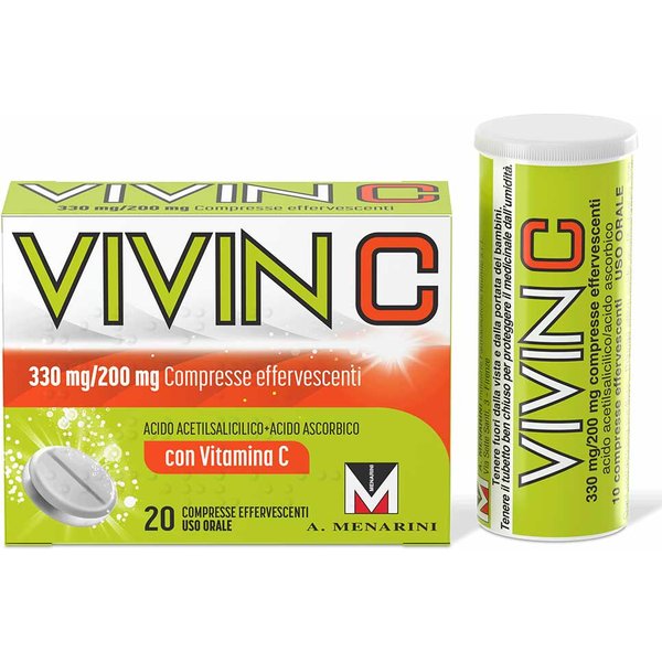Vivin C Contro Primi Sintomi Influenzali E Raffreddore Con Vit C, 20 Compresse Effervescenti-image