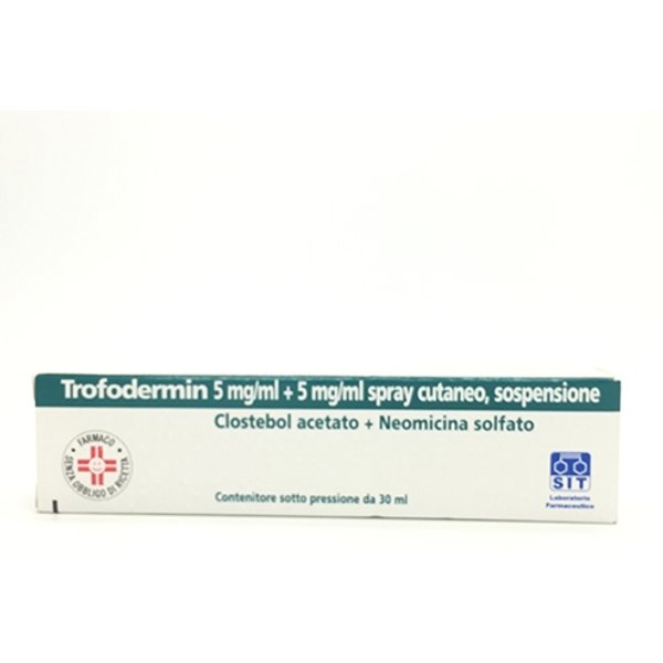 Trofodermin 5% + 5% Spray Cutaneo, Sospensione Flacone 30 Ml-image