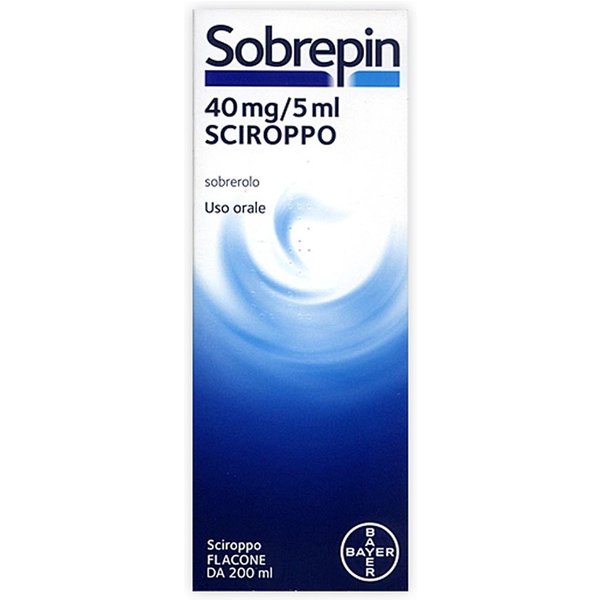 Sobrepin Sciroppo 40Mg/5Ml Sobrerolo Trattamento Affezioni Respiratorie Con Ipersecrezione, 200Ml-image