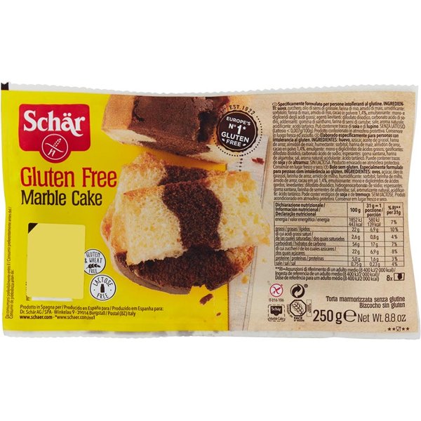 Schar Marble Cake Torta Senza Glutine Vaniglia E Cacao, 250G-image