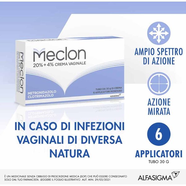 Meclon Crema Vaginale Per Vaginosi Vaginiti E Vulvovaginiti, 30G-image