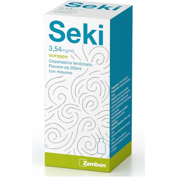 Seki 3,54 Mg/Ml Sciroppo Sedativo Della Tosse, 200Ml Con Bicchiere Dosatore-image