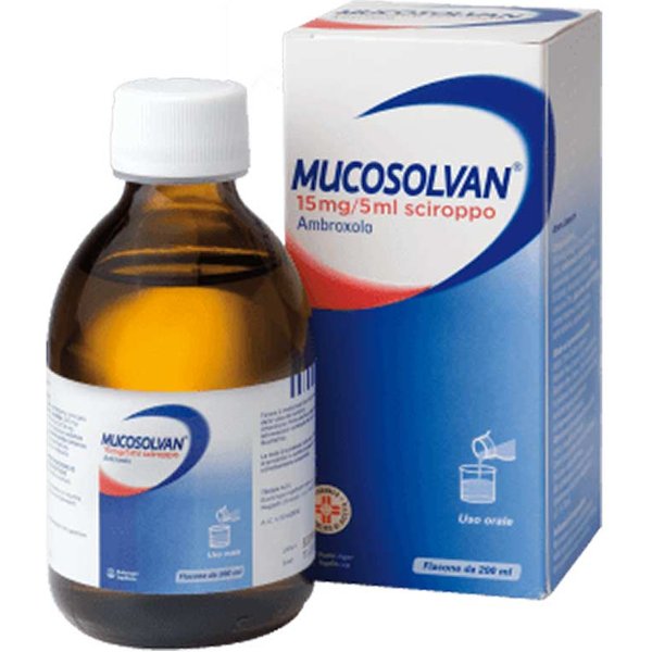 Mucosolvan Sciroppo 15Mg/5Ml Ambroxolo Gusto Frutti Di Bosco Per Affezioni Broncopolmonari, 200Ml-image