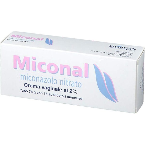 Miconal 2% Miconazolo Nitrato Crema Vaginale Per Infezioni Fungine Vaginali O Vulvo–Vaginali, 78G Con Applicatori-image