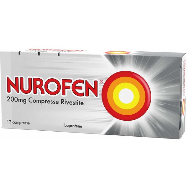 Nurofen 200Mg Ibuprofene Febbre E Dolore, 12 Compresse-image