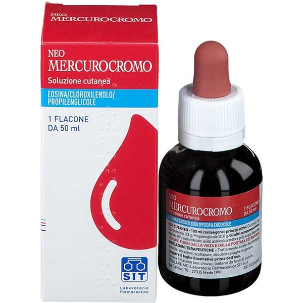 Neomercurocromo Soluzione Cutanea Disinfettante Ferite, 50Ml-image