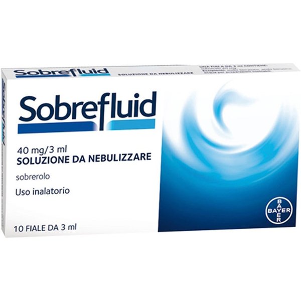Sobrefluid Soluzione Da Nebulizzare 40Mg/3Ml Sobrerolo Mucolitico Fluidificante, 10 Fiale Da 3Ml-image
