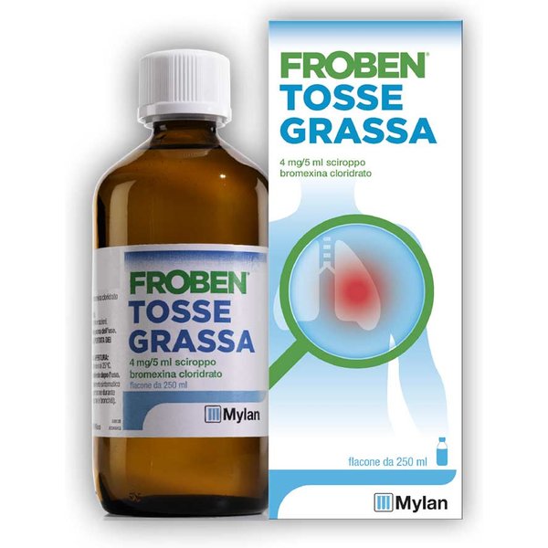 Froben Tosse Grassa 4Mg/5Ml Sciroppo Affezioni Respiratorie, 250Ml-image