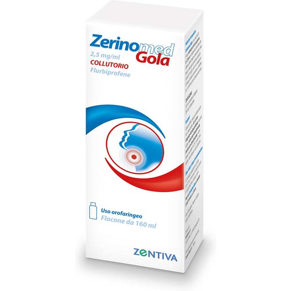 Zerinomed Gola 0,25% Collutorio Infiammazione Bocca E Faringe, 160Ml-image