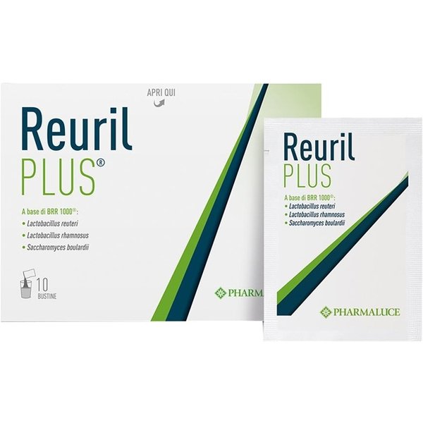 Pharmaluce Reuril Plus - Integratore Per La Flora Intestinale, 10 Bustine 3 G-image