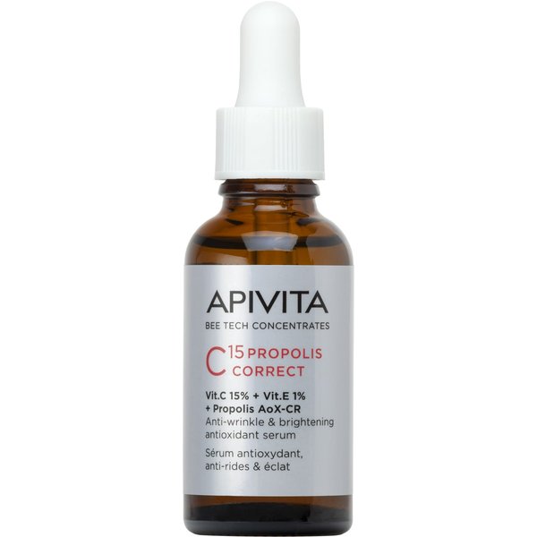Apivita Bee Tech Concentrates - C15 Propolis Correct Siero Anti-Rughe E Anti-Macchie Con Vitamina C Ed E, 30Ml-image