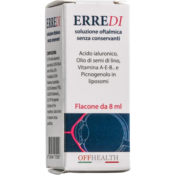 Offhealth Erredi - Soluzione Oftalmica Idratante E Lubrificante Per Secchezza Oculare, 10 Ml-image