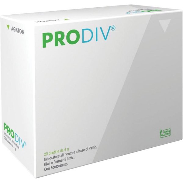 Agaton Prodiv Integratore Per Il Transito E L'equilibrio Della Flora Intestinale, 20 Bustine-image