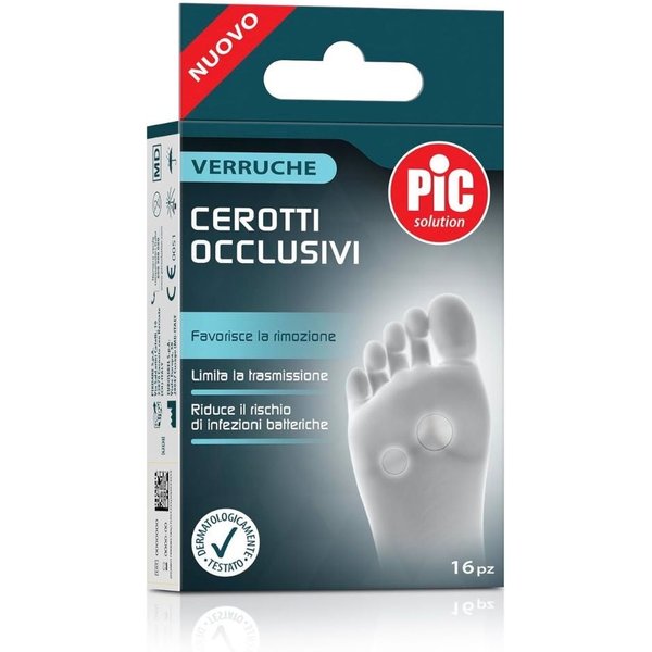 Pikdare PIC Verruche - Cerotto Pikdare Per Verruche Comuni E Plantari, 16 Pezzi-image