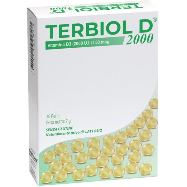 Terbiol Farmaceutici Terbiol D 2000 Capsule - Integratore Per Le Difese Immunitarie, 30 Perle-image
