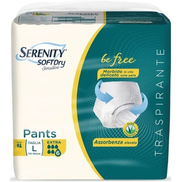 Serenity Pants Be Free Extra L - Pantaloni Serenity Sd Sensitive Per L'incontinenza, 12 Pezzi-image