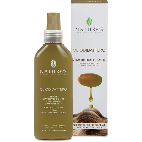 Bios Line Nature's - Olio Di Dattero Spray Ristrutturante Per I Capelli Secchi, 125 Ml-image