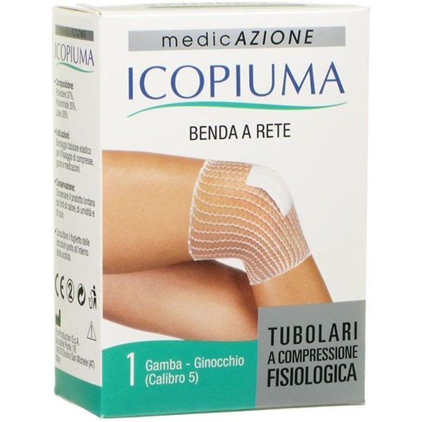 Icopiuma Benda A Compressione Fisiologica Per Gamba E Ginocchio Calibro 5, 1 Pezzo-image