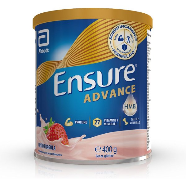 Abbott Ensure Advance Fragola 400 G-image
