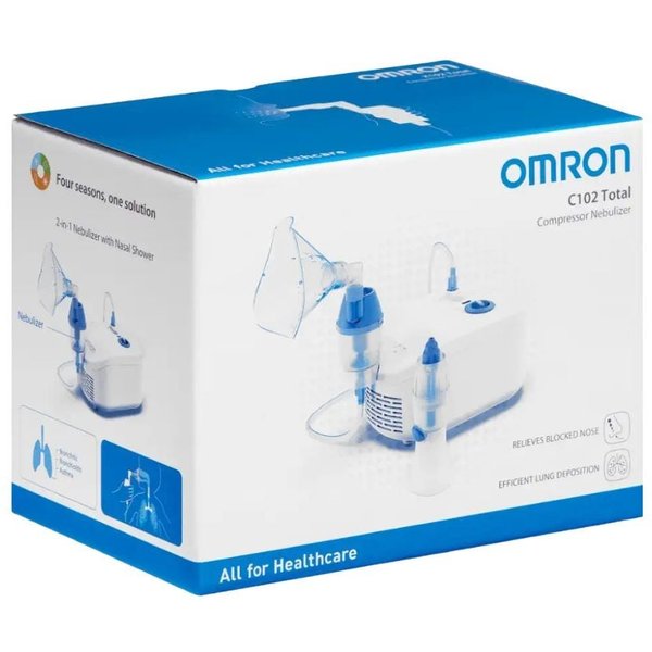 Corman Omron C102 Total - Nebulizzatore E Doccia Nasale Per Le Vie Respiratorie, 1 Pezzo-image