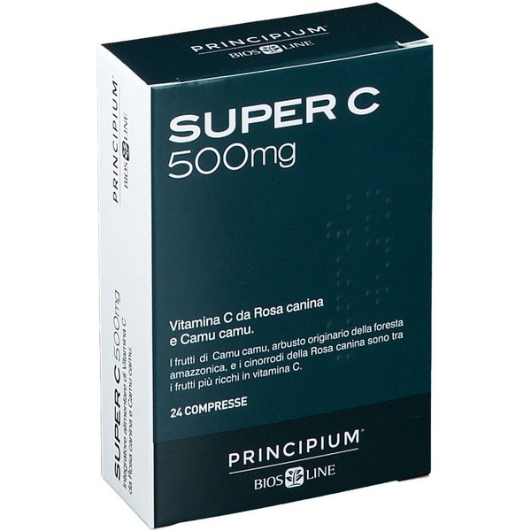 Bios Line Principium Super C 500Mg - Integratore Antiossidante Per Le Difese, 24 Compresse-image